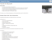 Tablet Screenshot of anwalt-baurecht-frankfurt.de